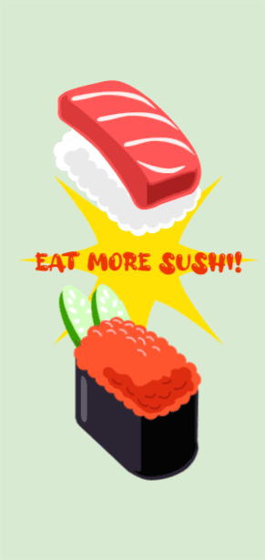 Eat more sushi 배경화면