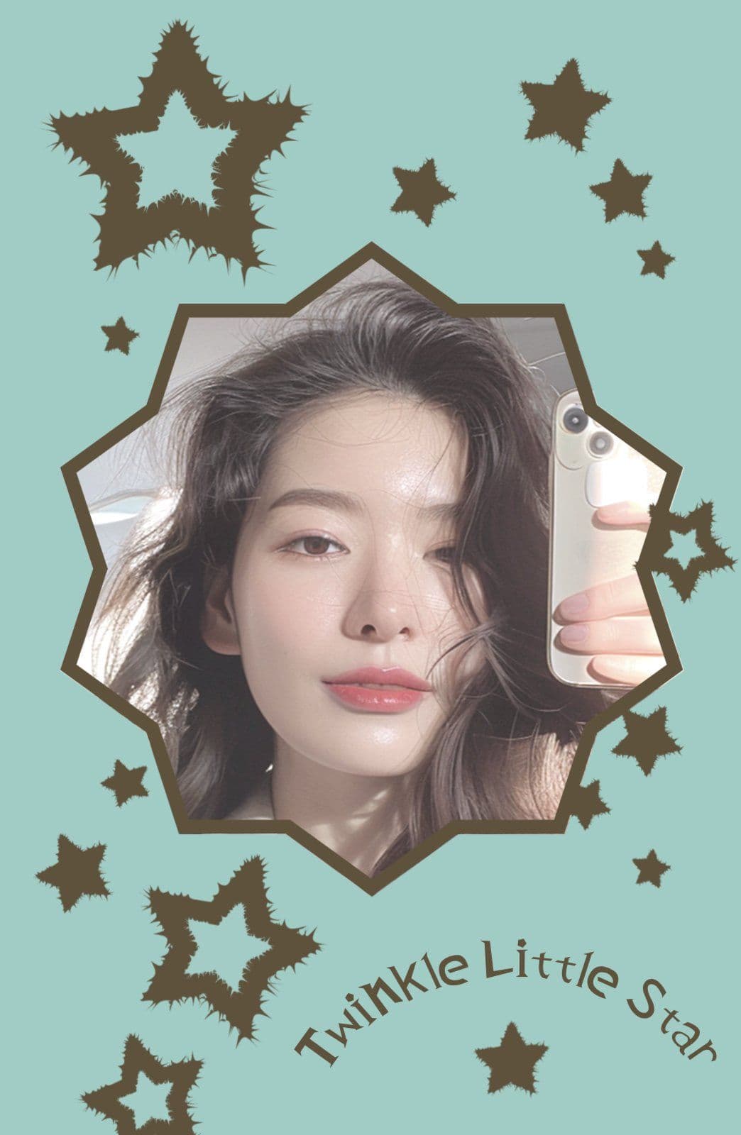 플러피 별 빈티지 y2k 감성 포토카드