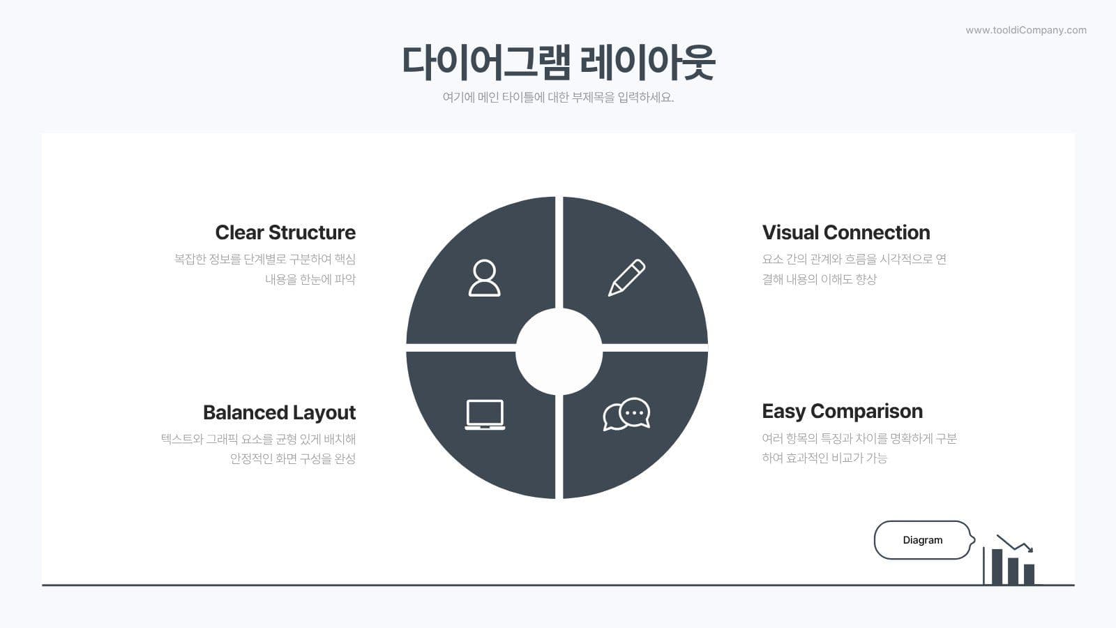 귀여운 아이콘 컨셉 비즈니스 PPT