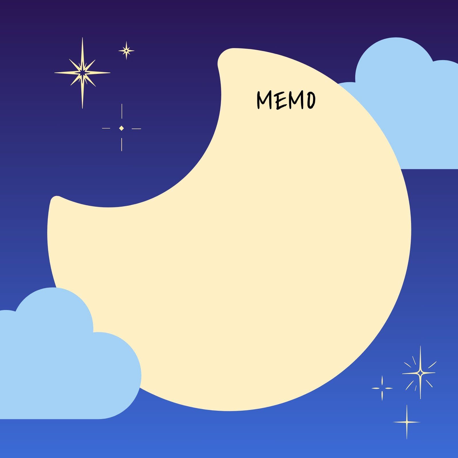 밤하늘 메모지 떡메모지