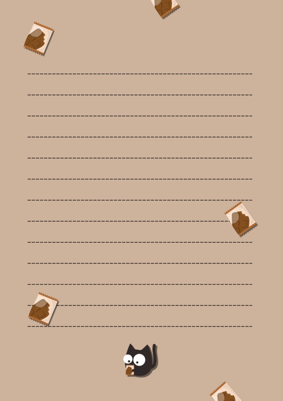 캔디 초코 캔디 편지