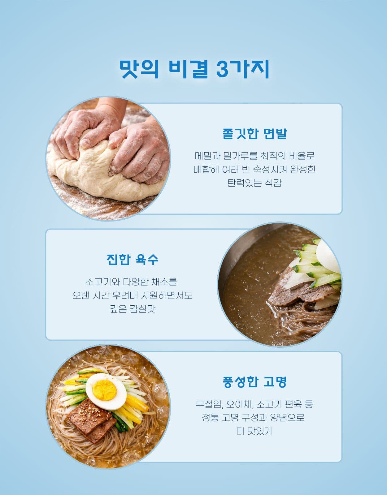 여름 냉면 밀키트 상세페이지