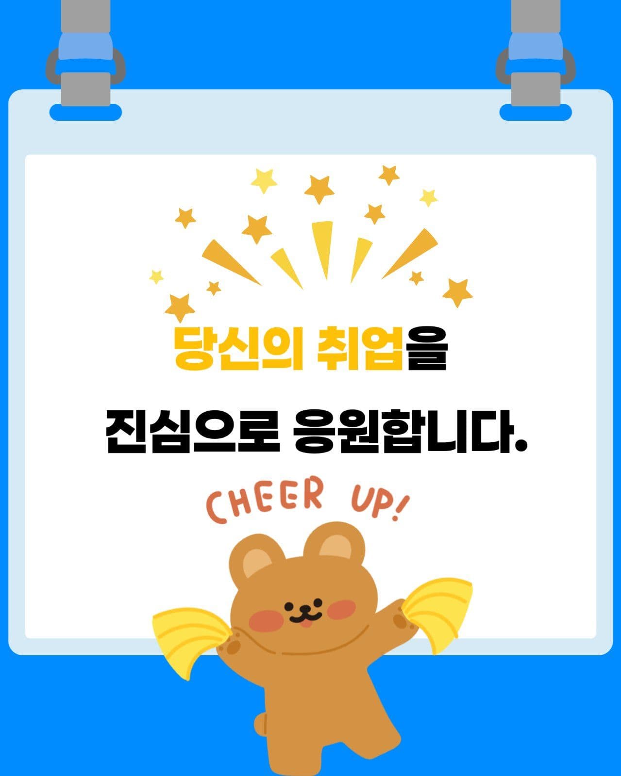 취업 성공의 비밀 카드뉴스