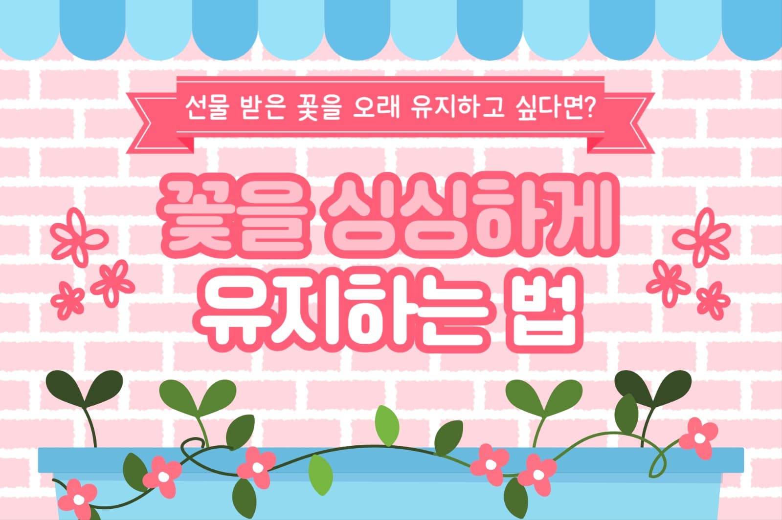 꽃 유지하는 법 페이스북(가로)