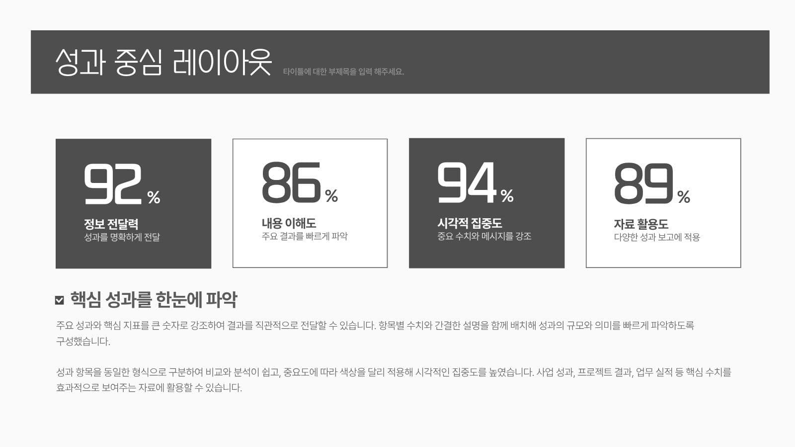 공기업용 비즈니스 보고용 PPT템플릿