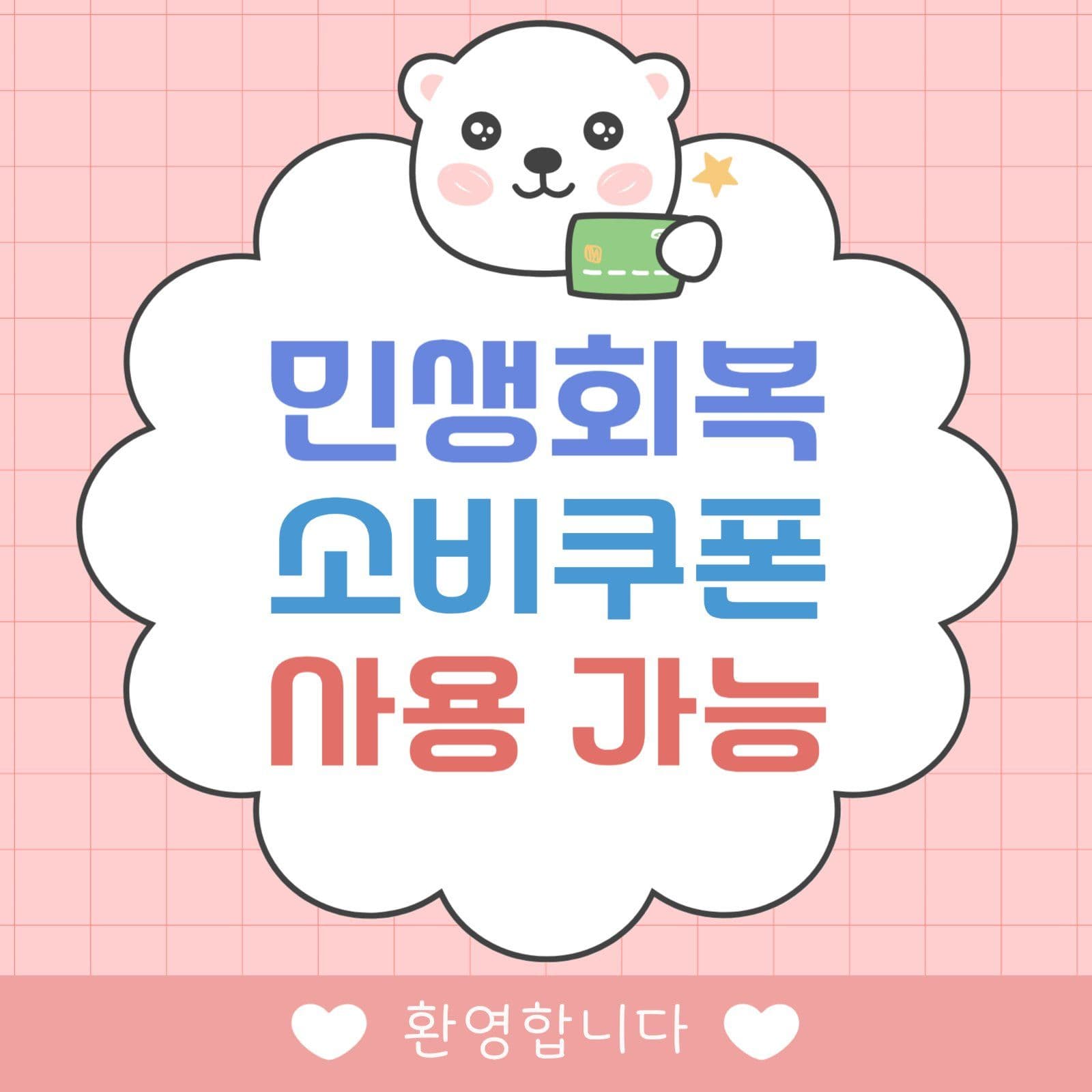 민생회복 소비쿠폰 사용가능