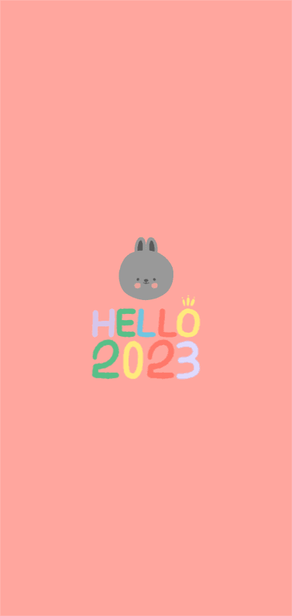 헬로우 22023 흑토끼 배경화면