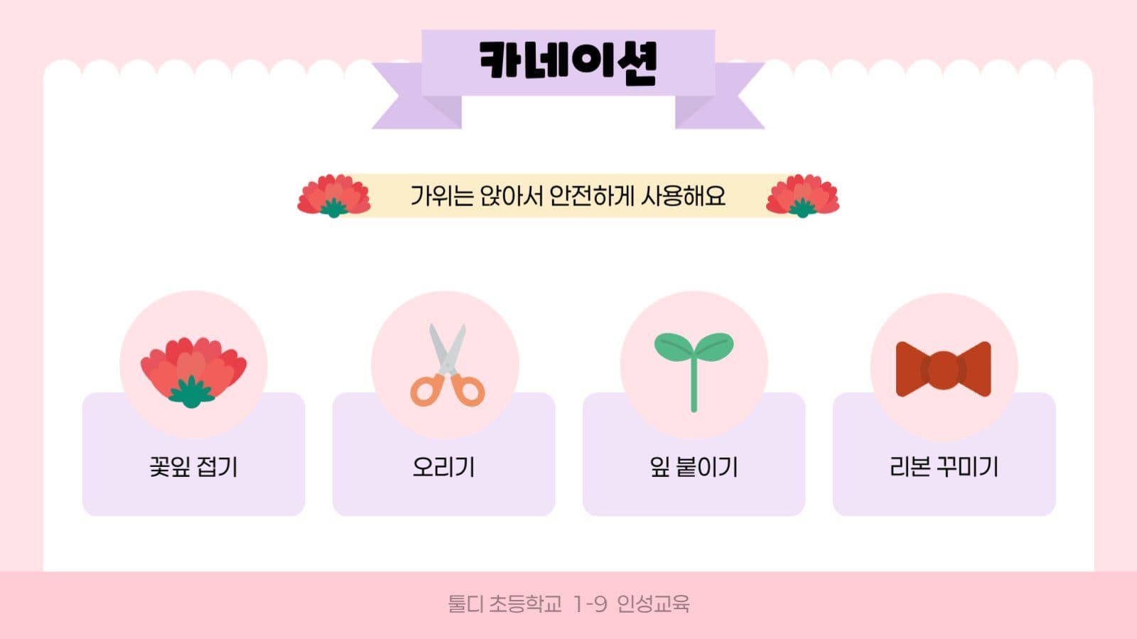 핑크 아기자기 어버이날 교육 자료