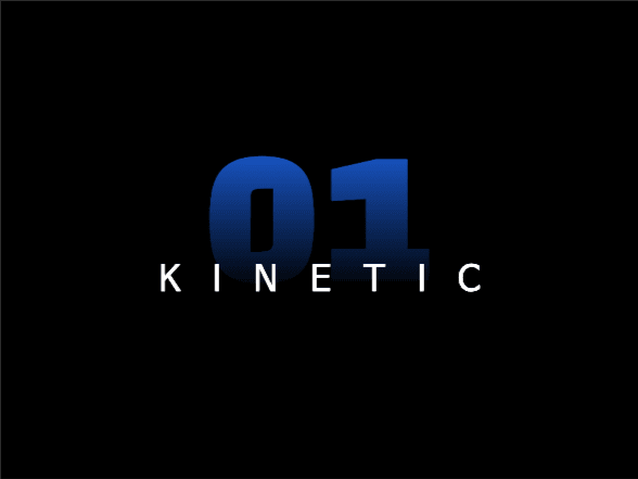 모던한 프레젠테이션 | 키네틱 아트