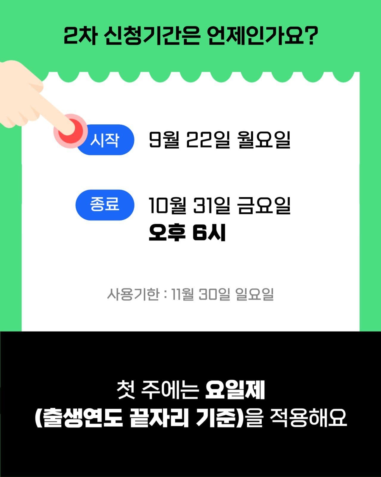 민생회복 소비쿠폰 2차신청 카드뉴스