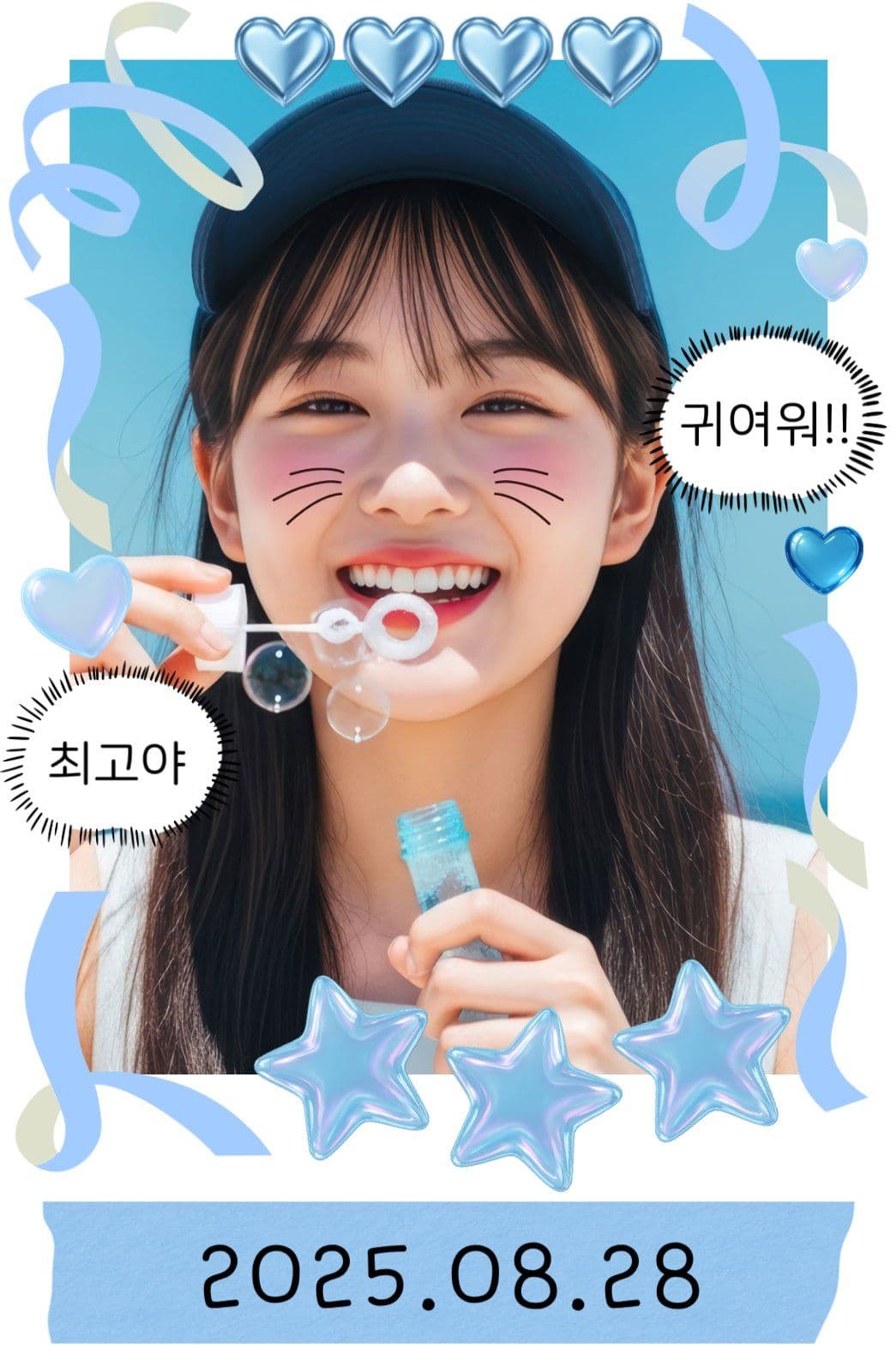 하늘색 폴꾸