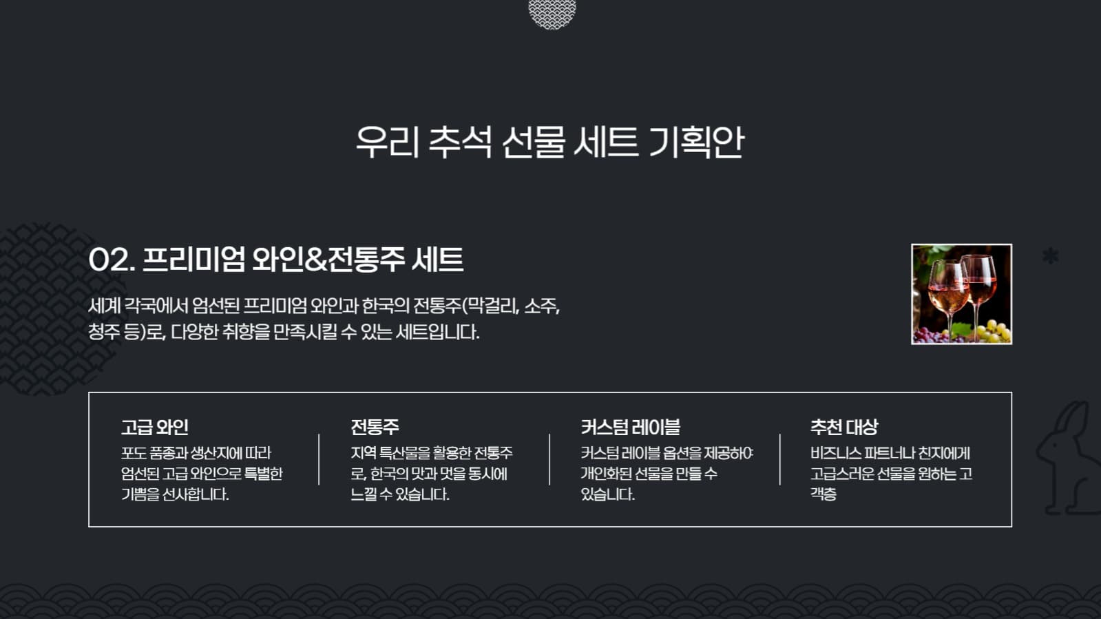 추석 선물 세트 기획 프레젠테이션