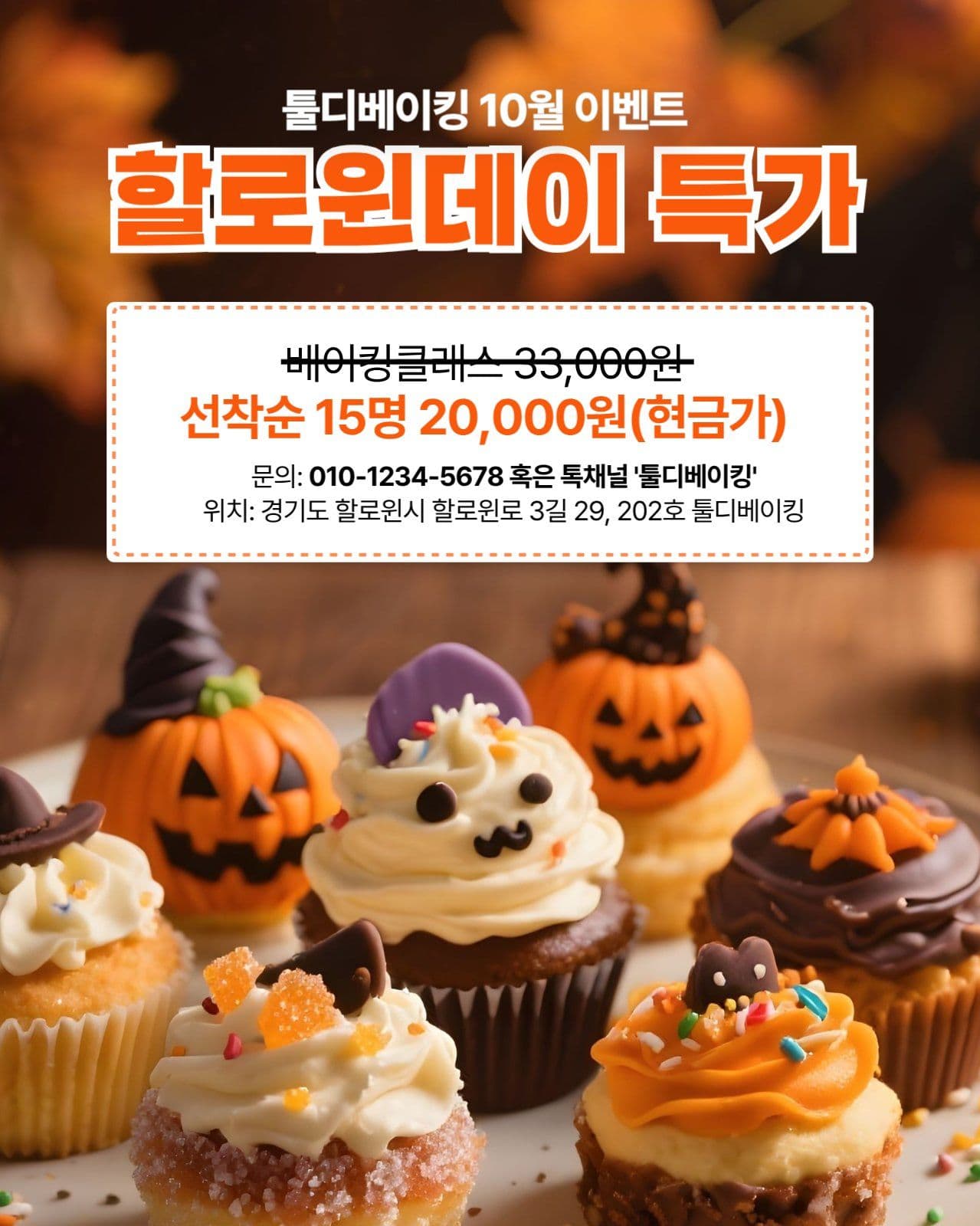 할로윈데이 베이킹 특가