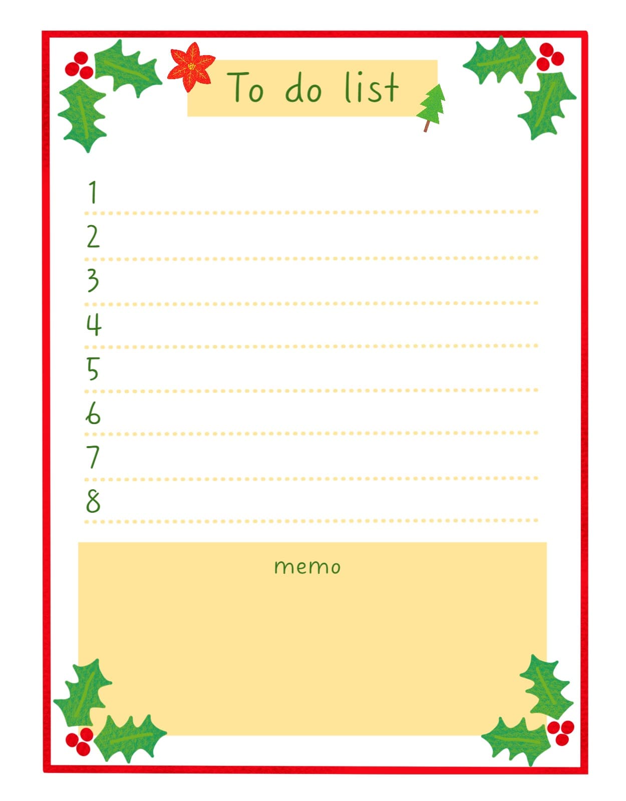 to do list