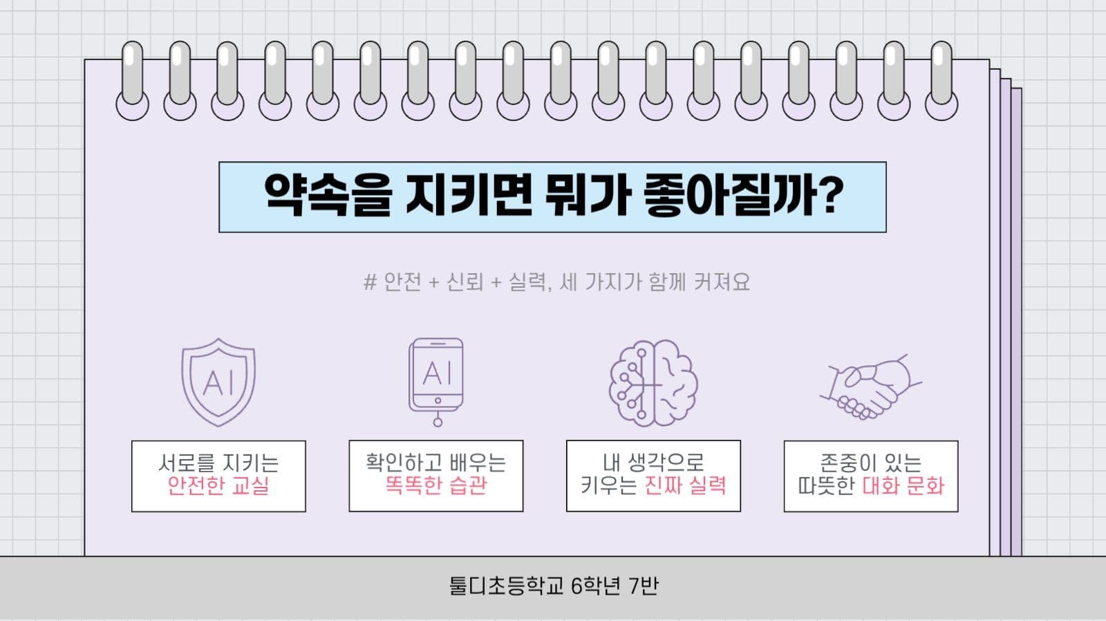 파스텔 깔끔 AI 올바른 사용 안내