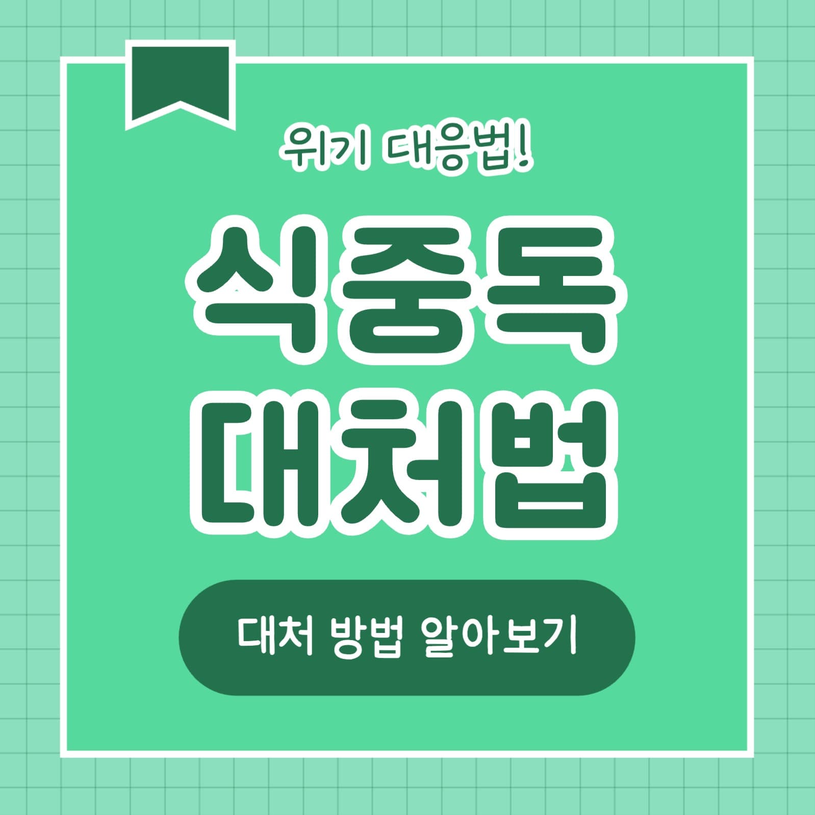 식중독 대처법 (카드뉴스)