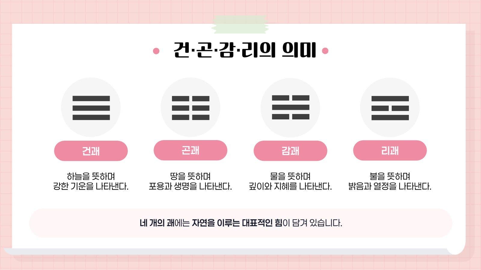 핑크 깔끔 태극기 상장 교육 자료