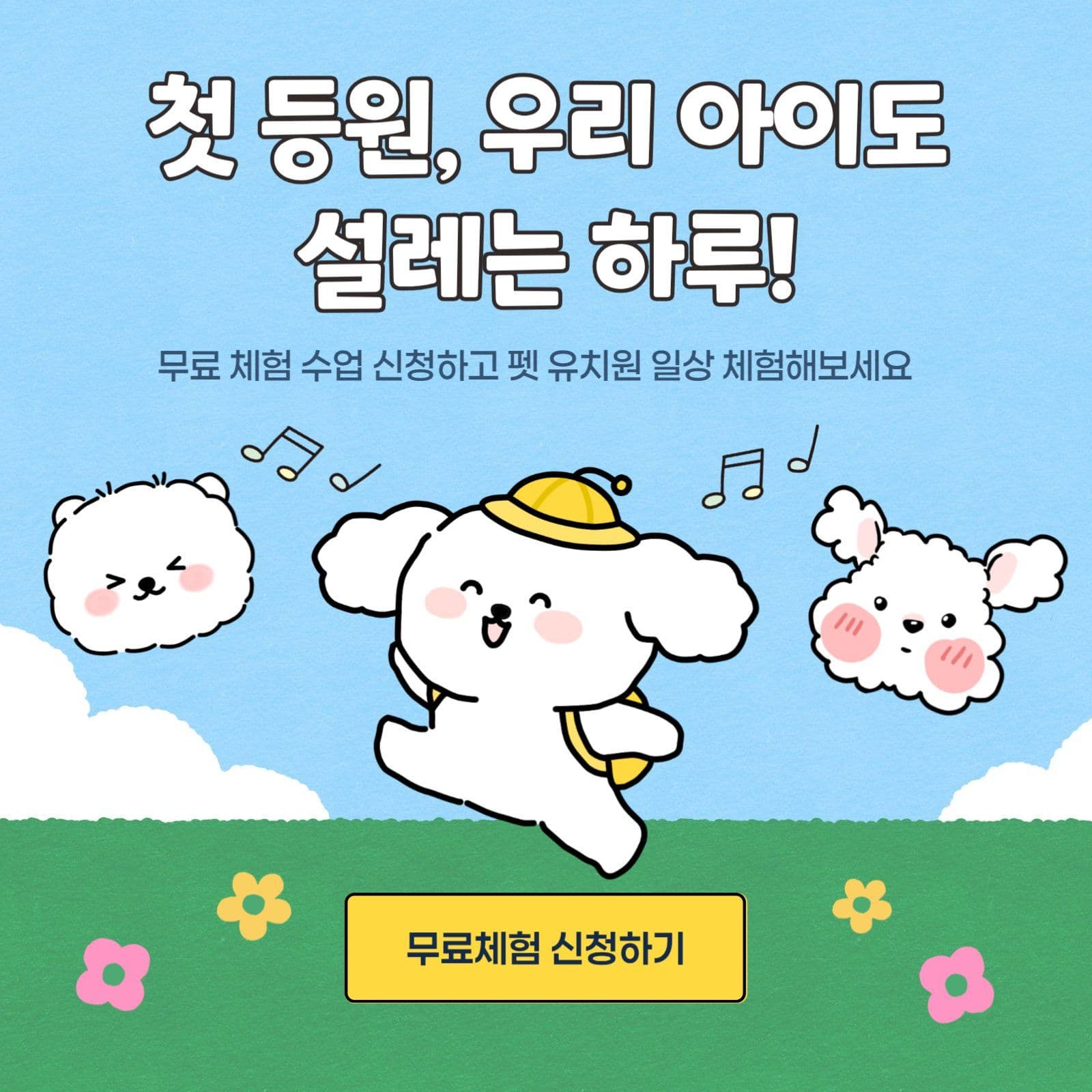 반려동물 유치원 홍보