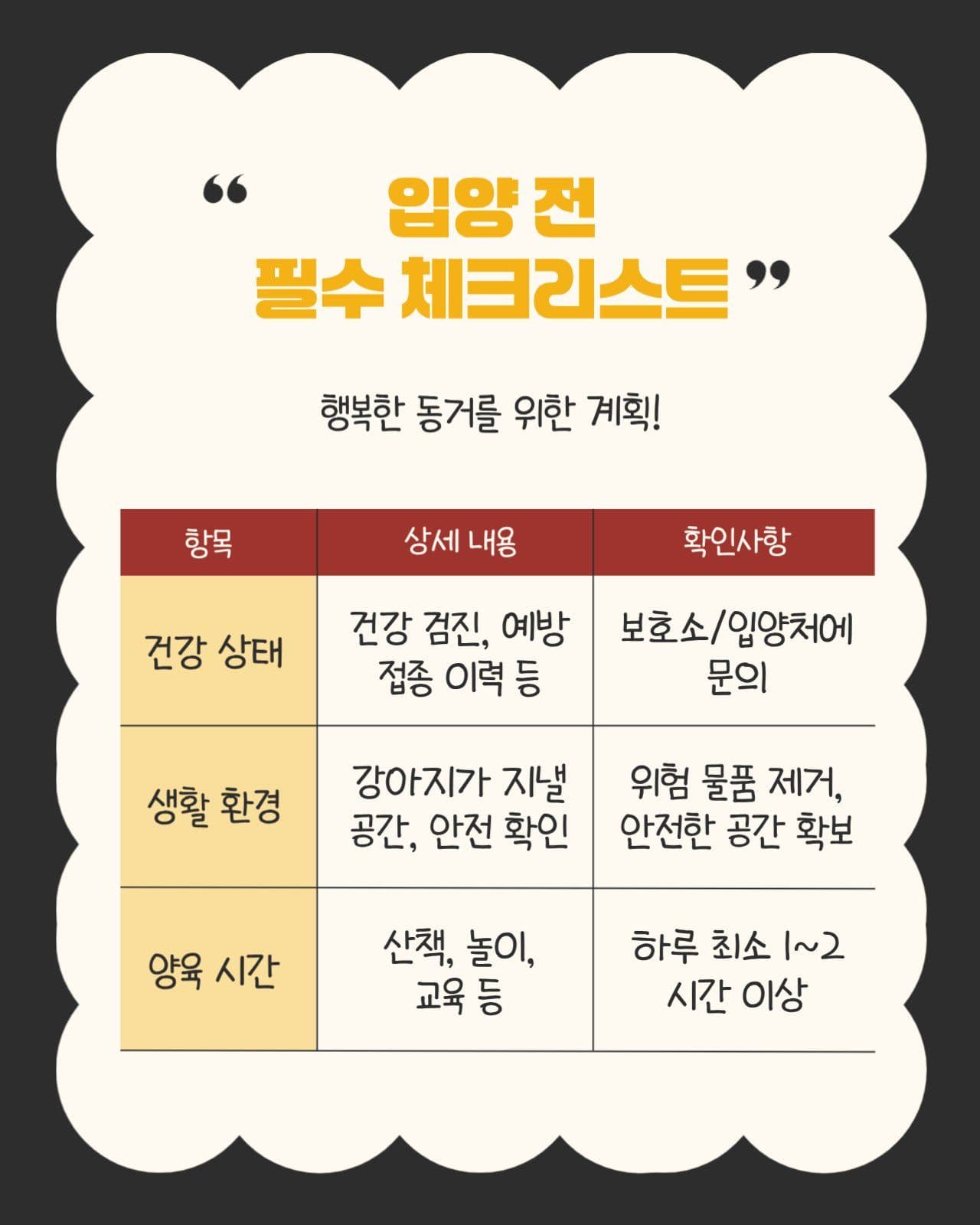 블랙 베이지 귀여운 카드뉴스