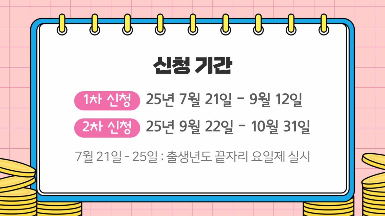 파란색 민생회복 지원금 교육