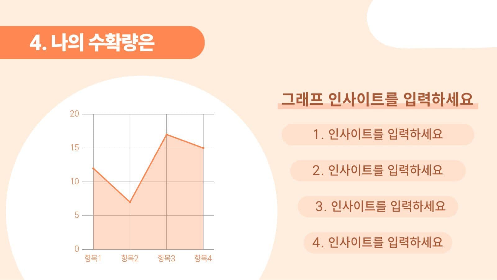 주황색 귀여운 프레젠테이션
