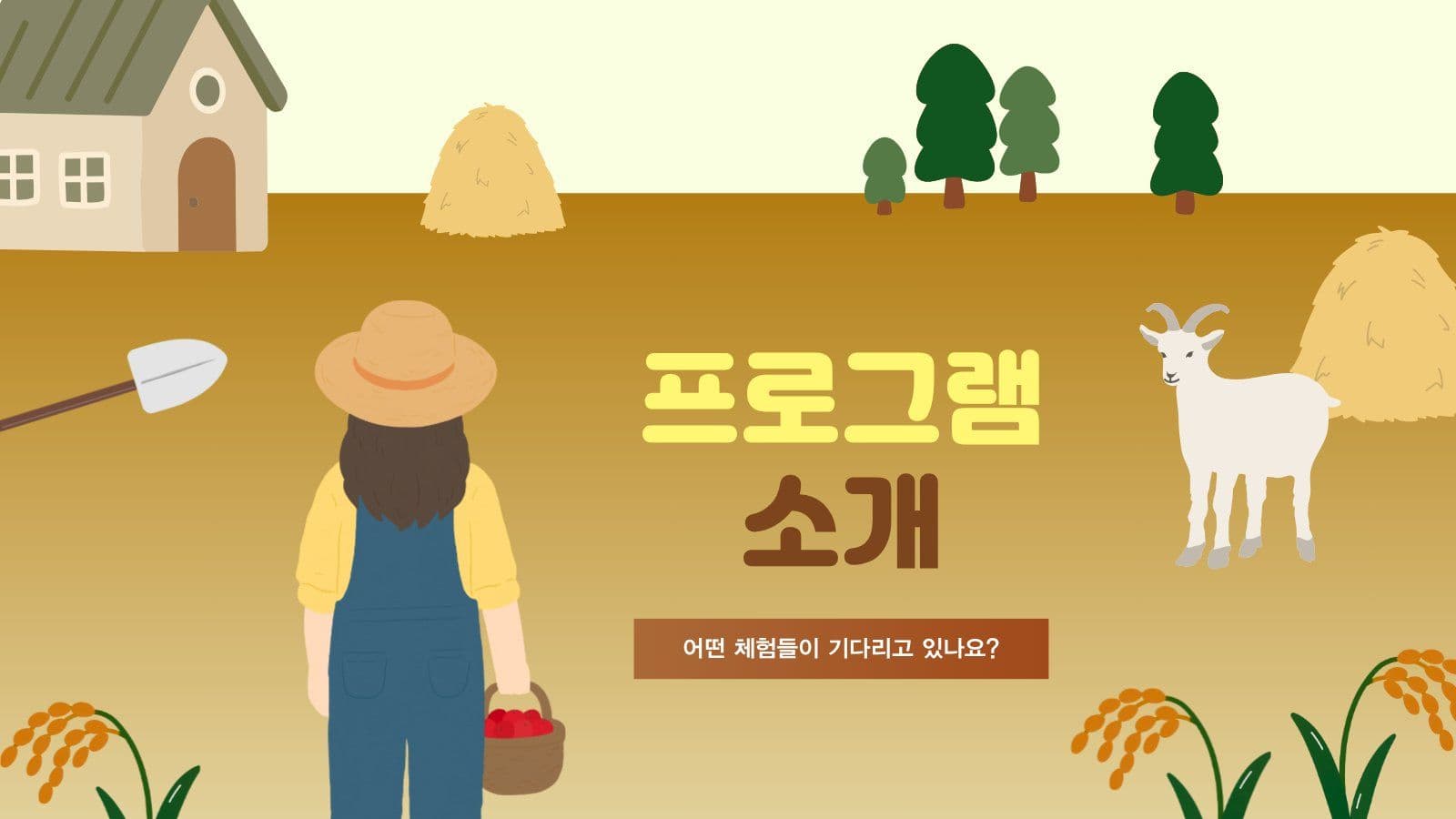 시골 체험 학습 프로그램 PPT Presentation Templates