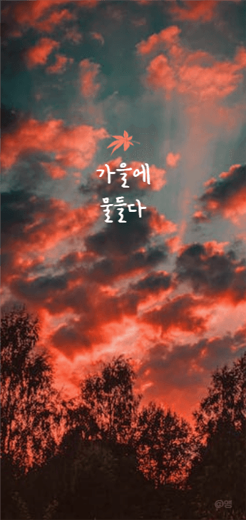 가을 감성 배경화면