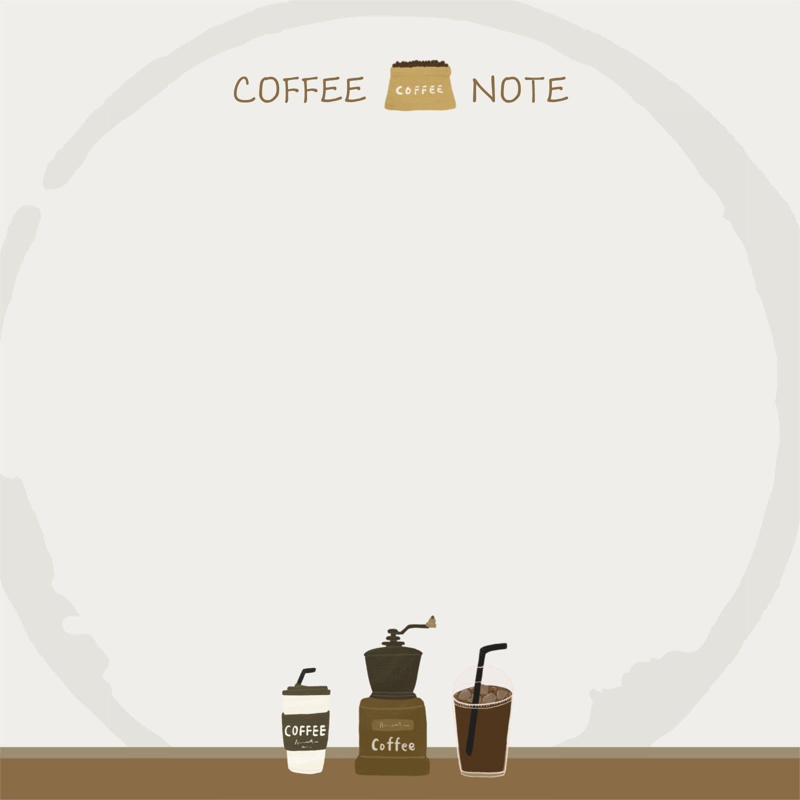 COFFEE NOTE 떡메모지