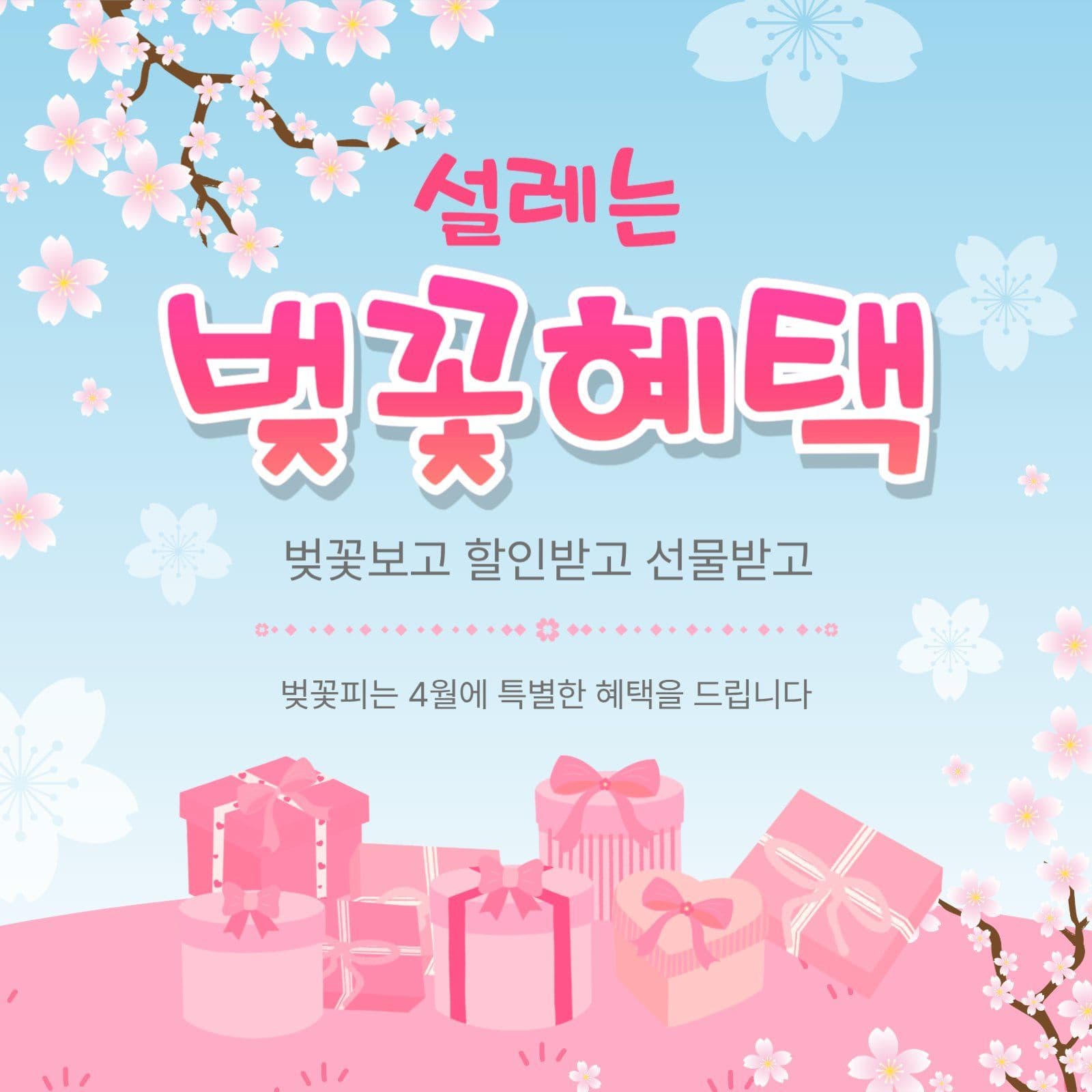 설레는벚꽃혜택
