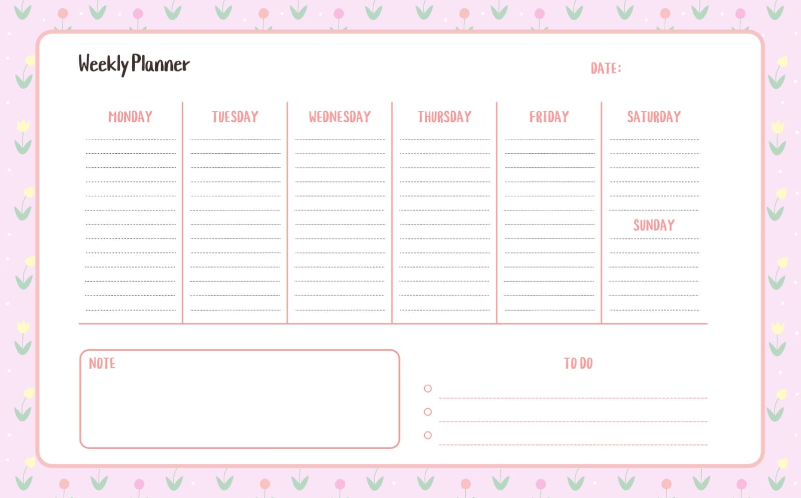 Weekly Planner