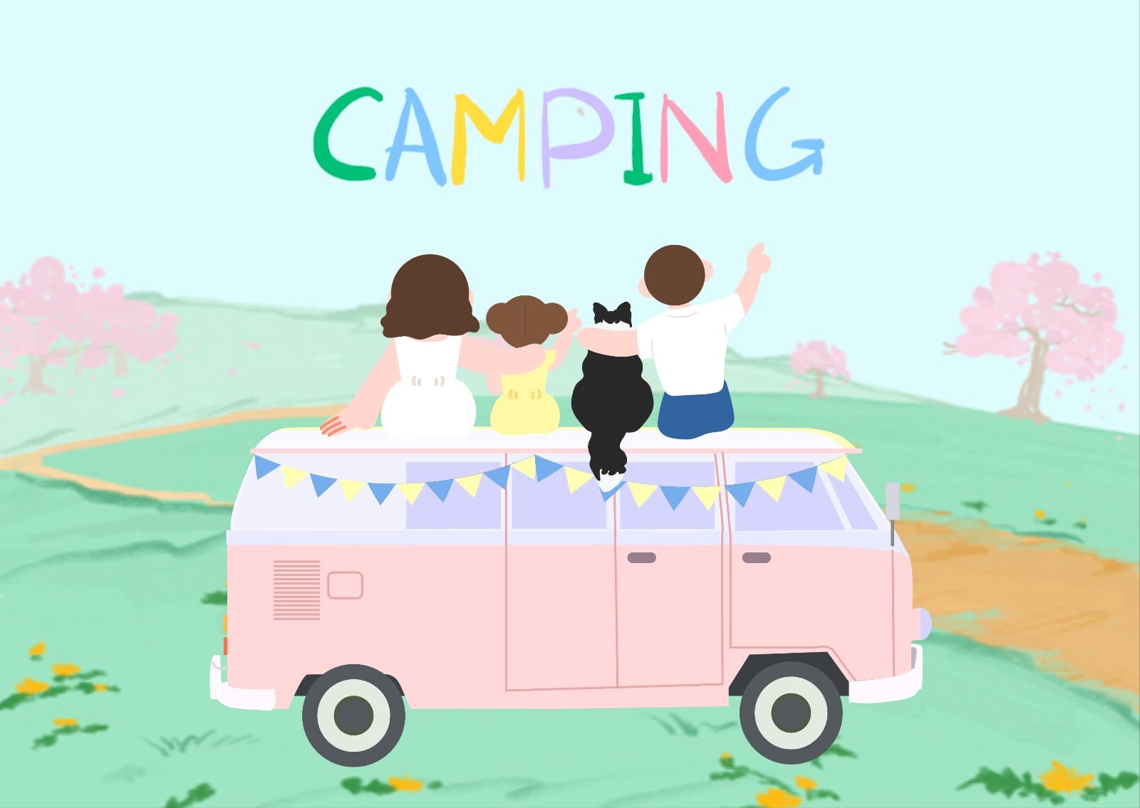 CAMPING 엽서