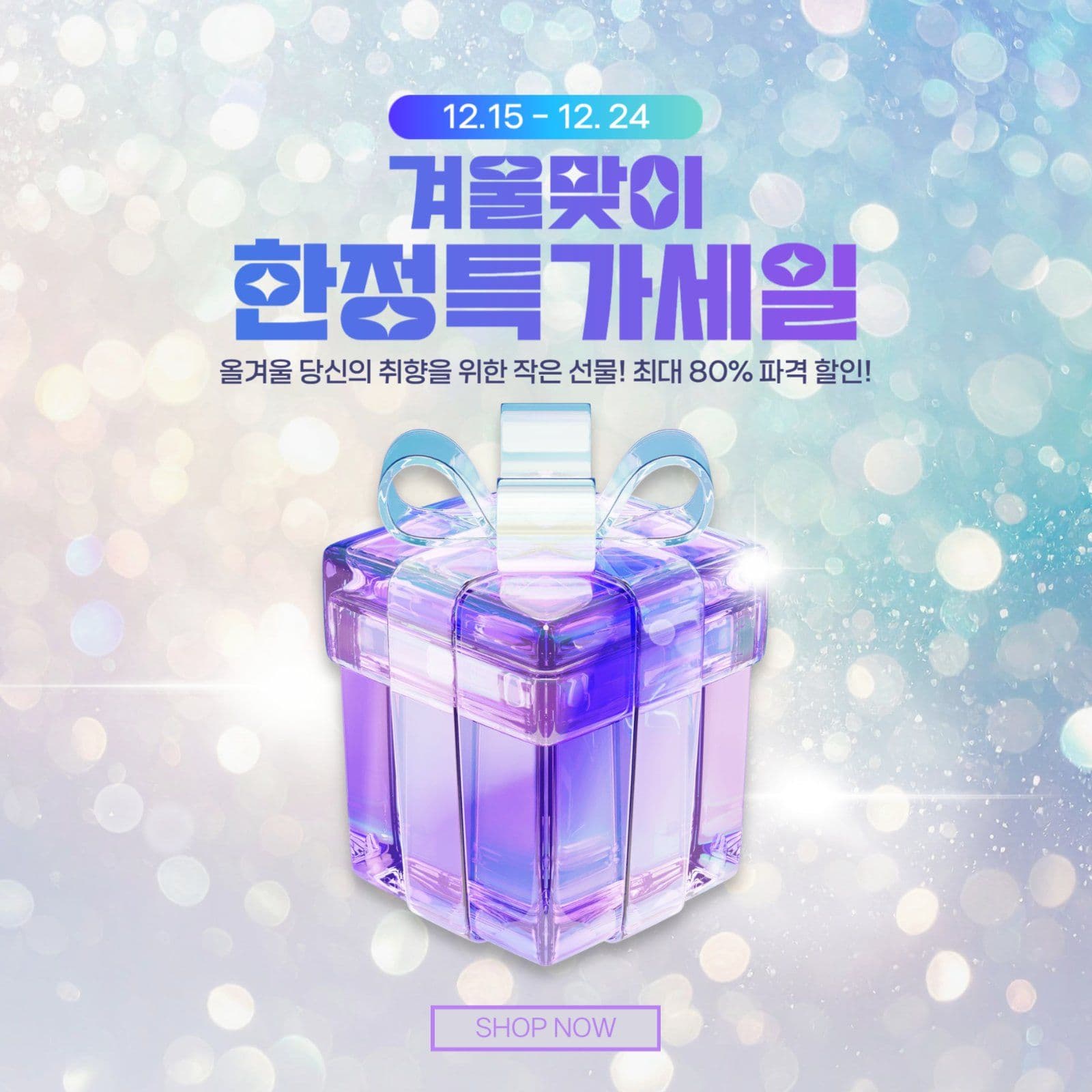 겨울맞이 한정특가세일 이벤트