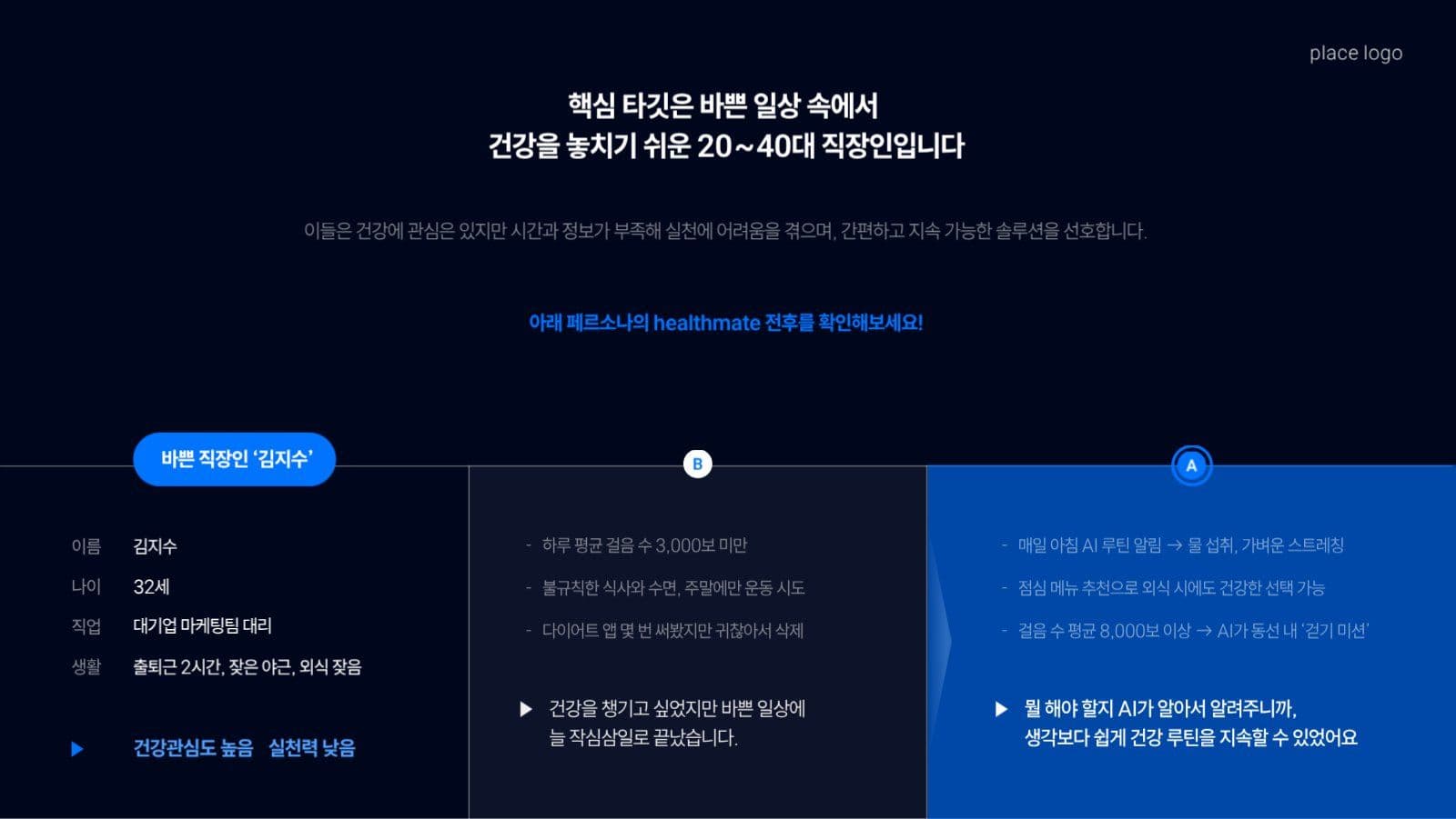 트렌디한 블루 사업계획서 프레젠테이션