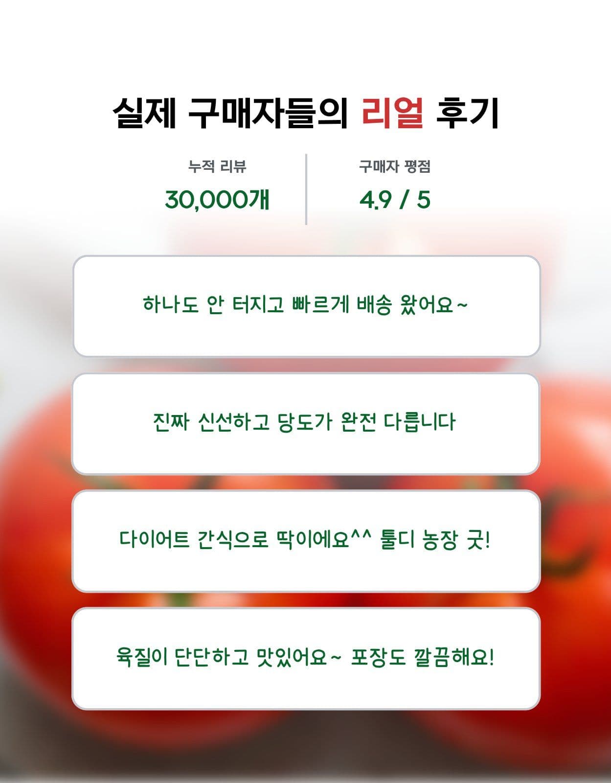 토마토 과일 야채 식품 상세페이지