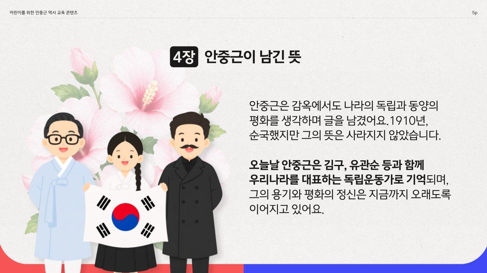 어린이를 위한 안중근 교육 피피티