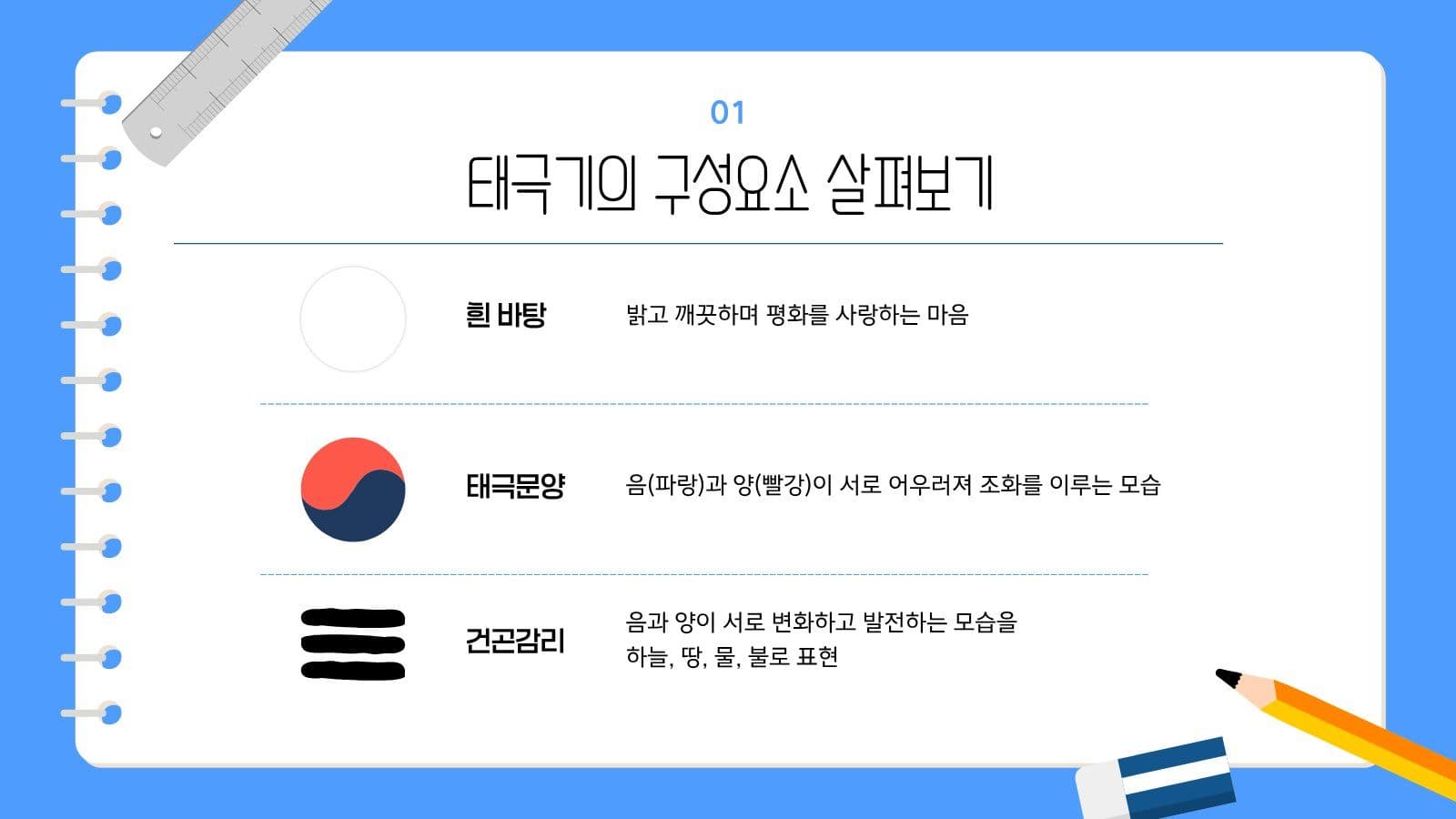 태극기 그리는 방법 안내 교육 피피티