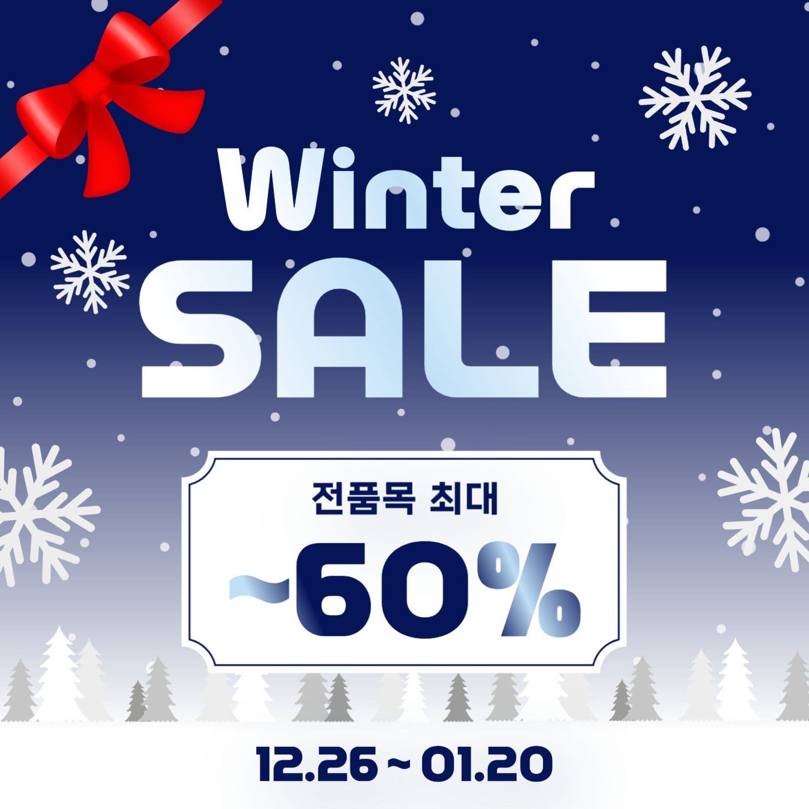 겨울 세일 이벤트 안내