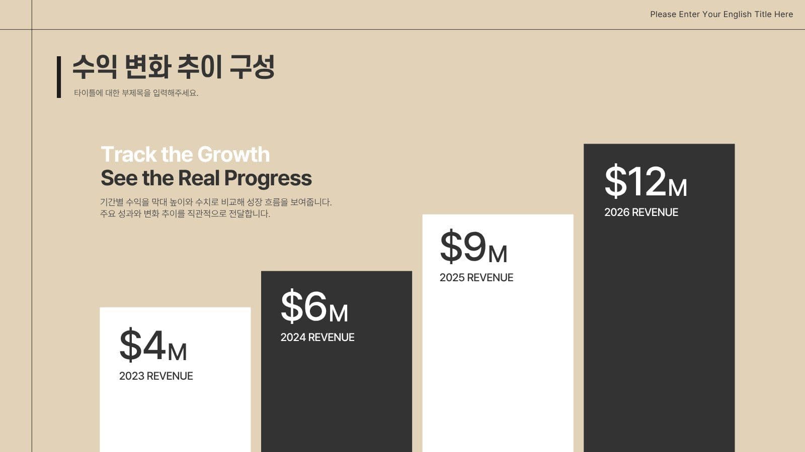 비즈니스 성과보고서 프레젠테이션 제안서 템플릿