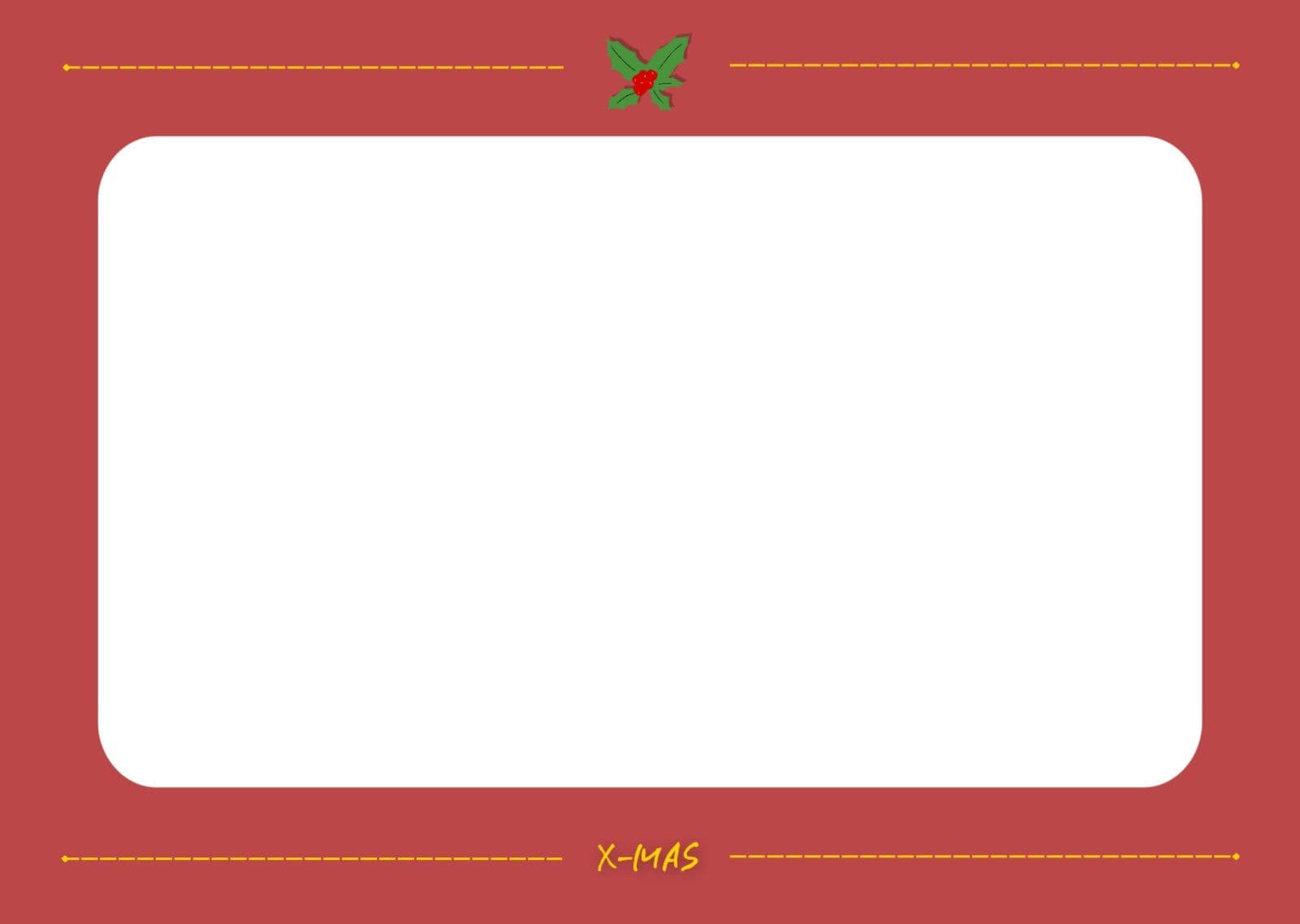 XMAS심플장식엽서