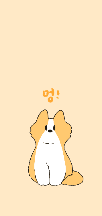 웰시코기 멍! 배경화면