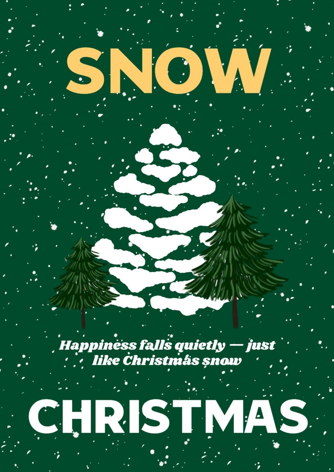 snowchristmas poster