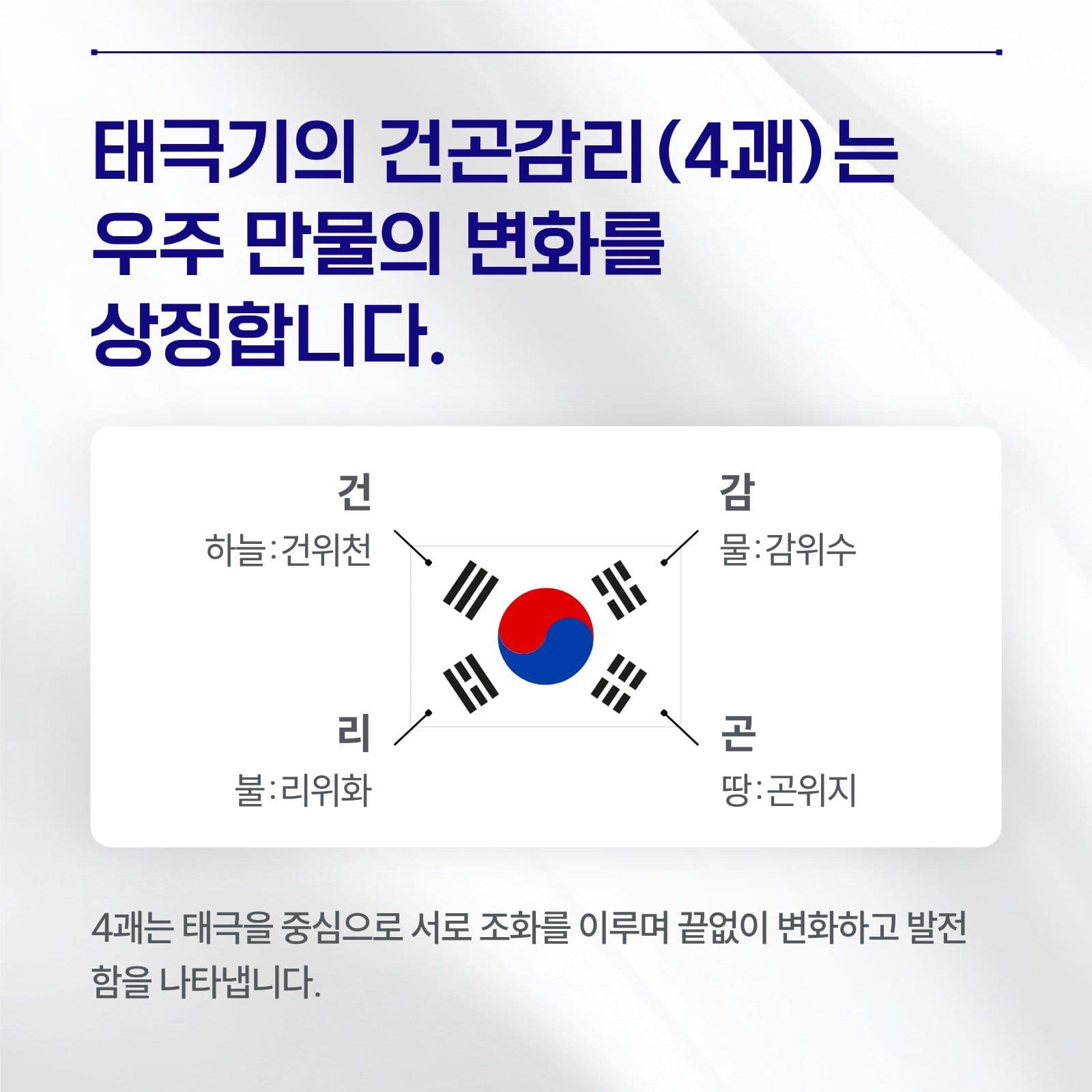 태극기의 의미와 상징 카드뉴스