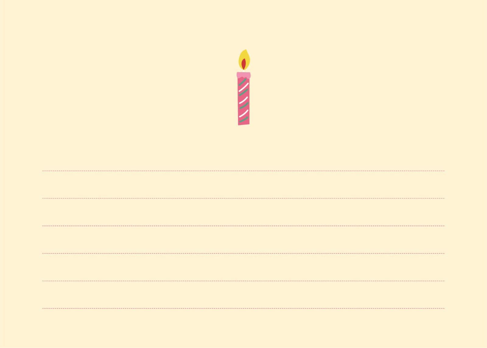 생일초 축하카드
