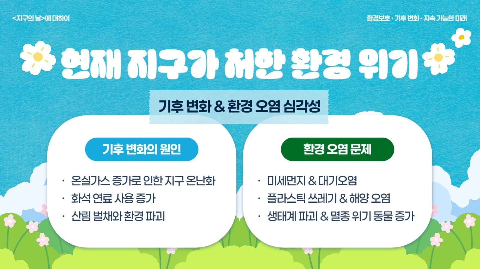 지구의 날 PPT