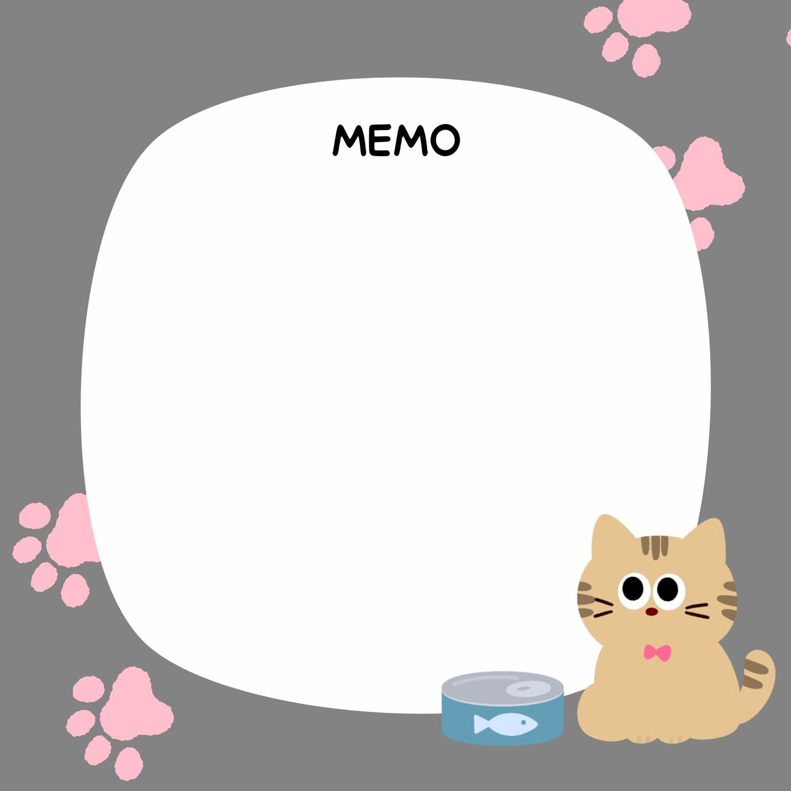 귀여운 고양이 메모지 떡메모지