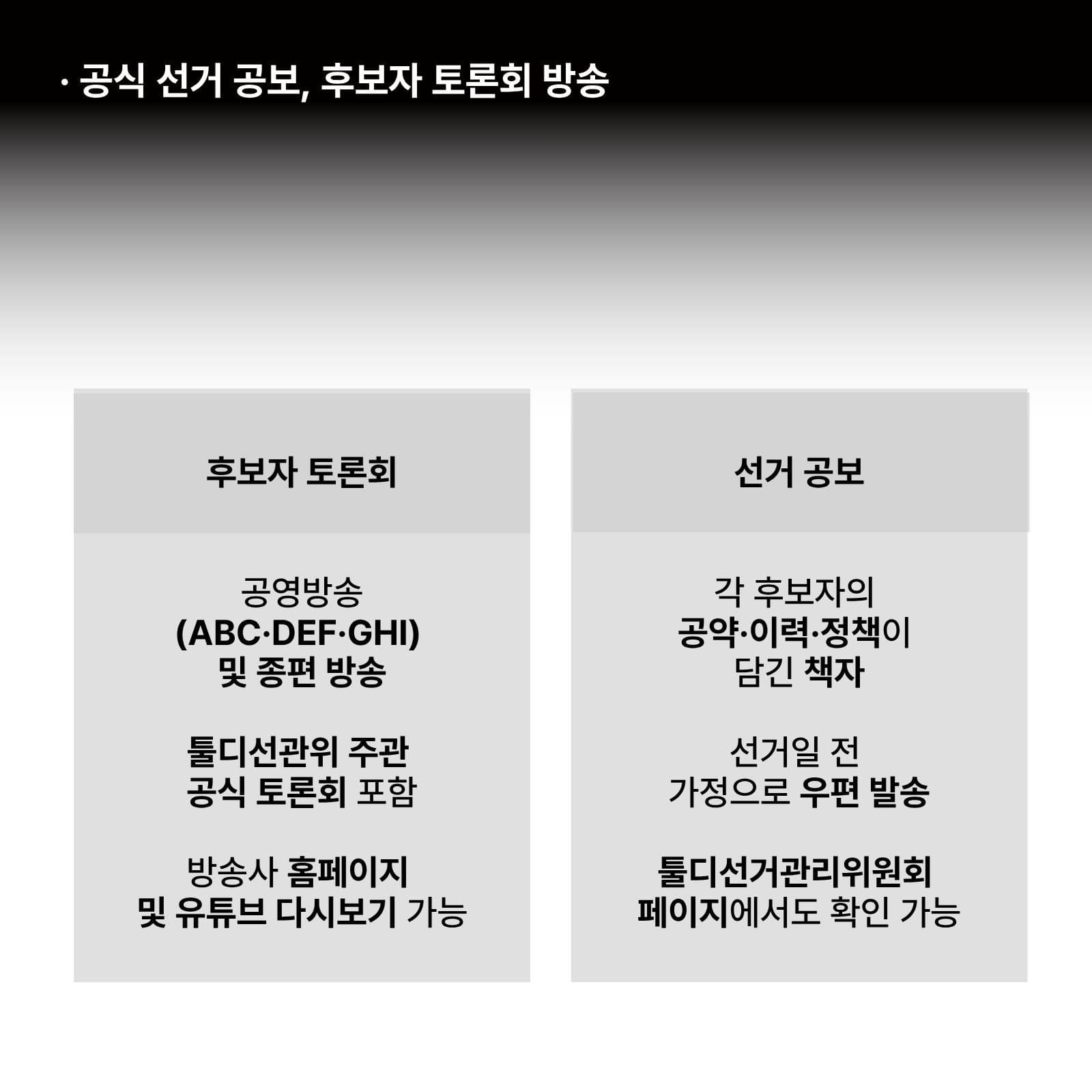 국회의원 선거(총선) - 총선 홍보