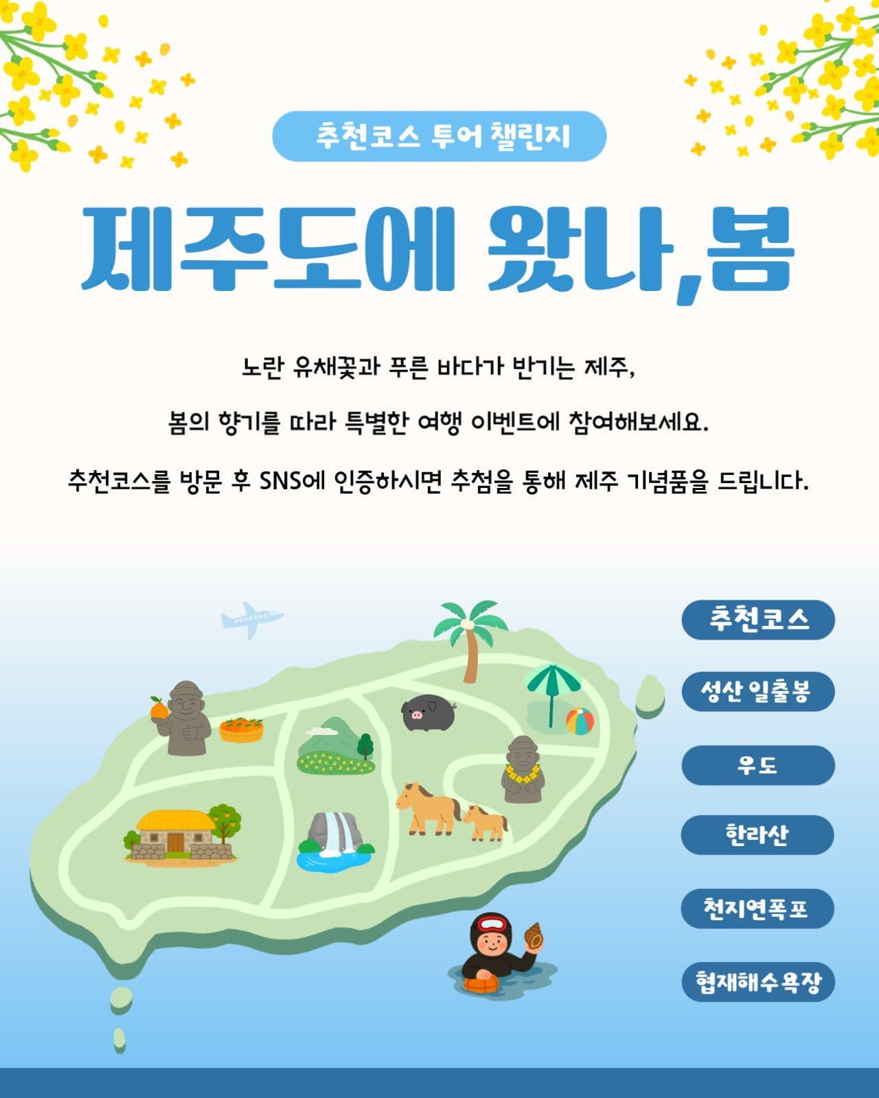 봄맞이 제주도 여행지 안내