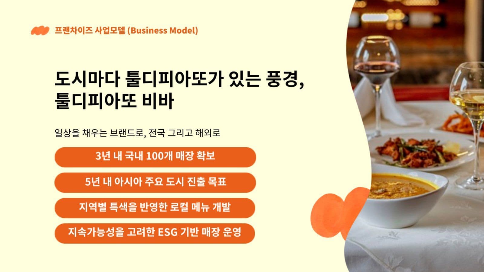 식당브랜드 프리젠테이션 ppt