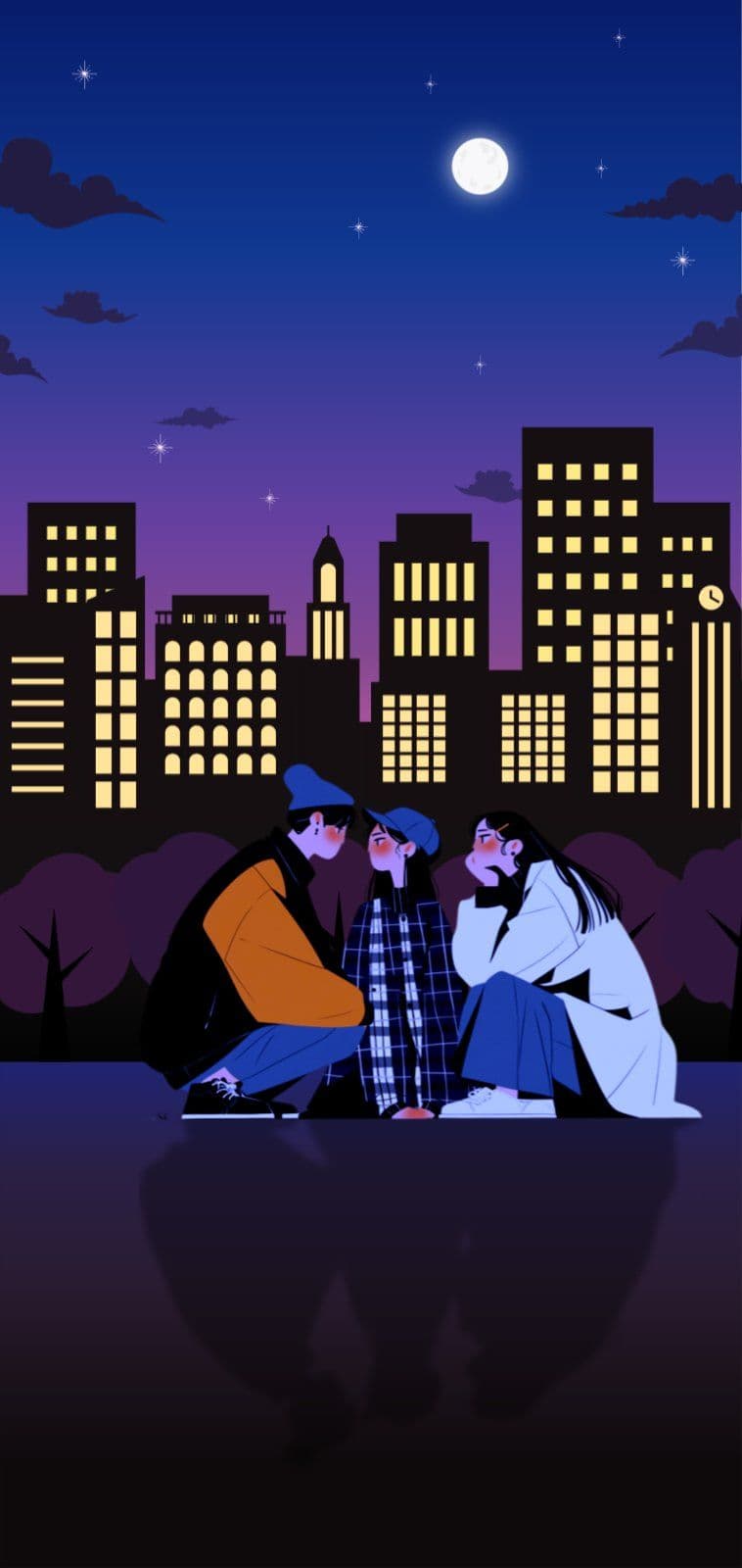 밤 도시 감성 핸드폰 배경화면