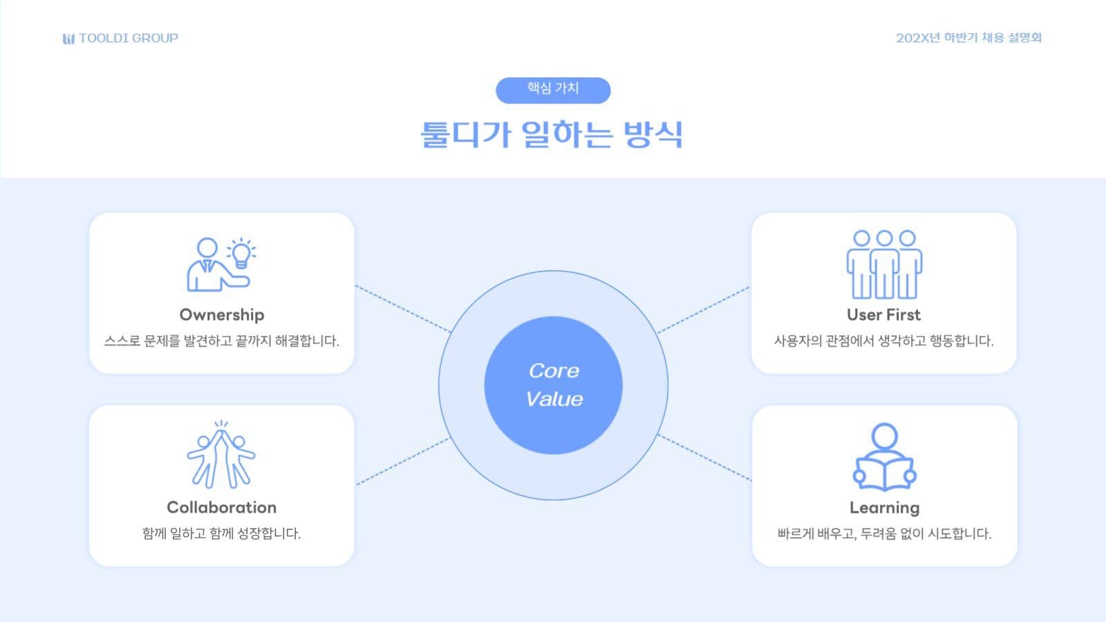 기업 회사 채용 설명회 소개서 
